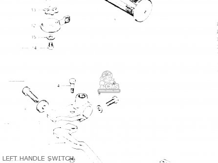 LEFT HANDLE SWITCH - GSX400E 1984 (E) GENERAL EXPORT (E01)