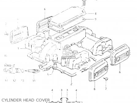 CYLINDER HEAD COVER - GSX400E 1985 (F) GENERAL EXPORT (E01)