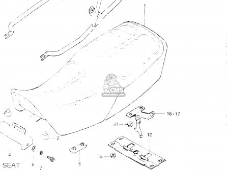 SEAT - GSX400E 1985 (F) GENERAL EXPORT (E01)