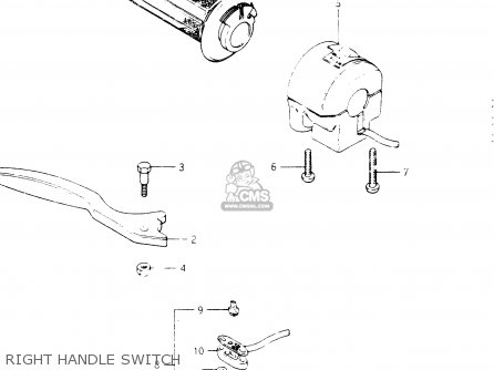 RIGHT HANDLE SWITCH - GSX400E 1985 (F) GENERAL EXPORT (E01)