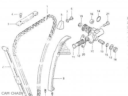CAM CHAIN - GSX400E 1986 (G) GENERAL EXPORT (E01)