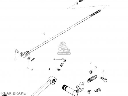 REAR BRAKE - GSX400E 1986 (G) GENERAL EXPORT (E01)