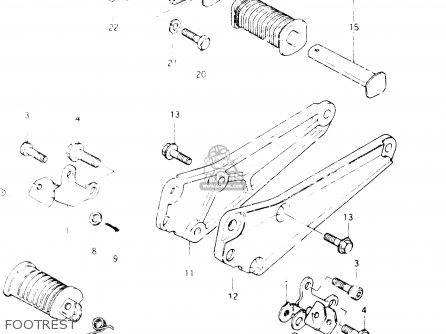 FOOTREST - GSX400E 1986 (G) GENERAL EXPORT (E01)