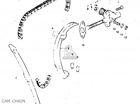 CAM CHAIN - GSX400F 1981 (X) (E01 E02 04 06 15 16 18 21 22 24 25 26 34 39 48