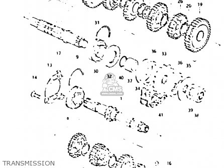 TRANSMISSION - GSX400F 1981 (X) (E01 E02 04 06 15 16 18 21 22 24 25 26 34 39 48