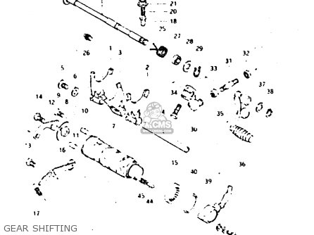 GEAR SHIFTING - GSX400F 1981 (X) (E01 E02 04 06 15 16 18 21 22 24 25 26 34 39 48