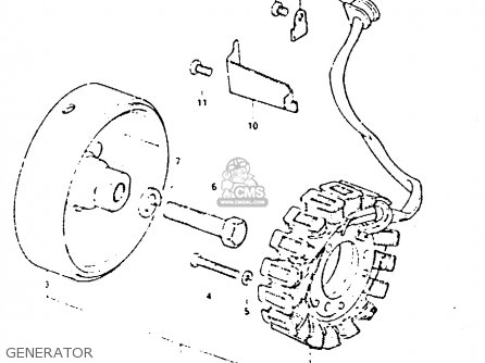 GENERATOR - GSX400F 1981 (X) (E01 E02 04 06 15 16 18 21 22 24 25 26 34 39 48