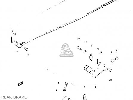REAR BRAKE - GSX400F 1981 (X) (E01 E02 04 06 15 16 18 21 22 24 25 26 34 39 48