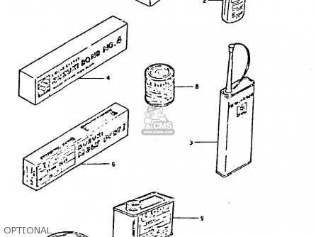 OPTIONAL - GSX400F 1981 (X) (E01 E02 04 06 15 16 18 21 22 24 25 26 34 39 48