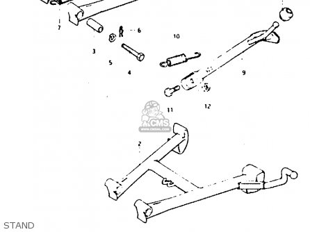 STAND - GSX400F 1982 (Z) 01 02 04 06 15 16 17 18 21 22 24 25 26 34 39 48