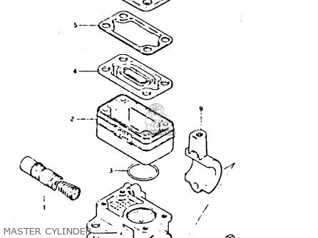 MASTER CYLINDER - GSX400F 1982 (Z) 01 02 04 06 15 16 17 18 21 22 24 25 26 34 39 48