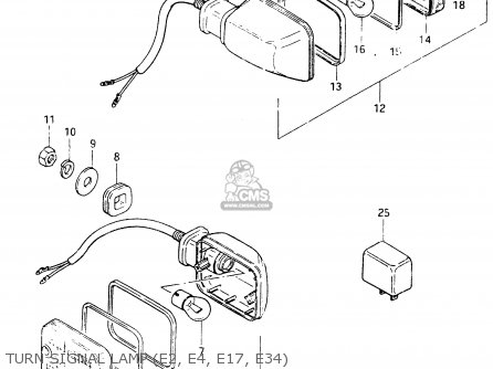 Suzuki GSX400F 1983 (D) (E01 E02 E04 E06 E16 E17 E21 E24 E25 E26 34 48 ...