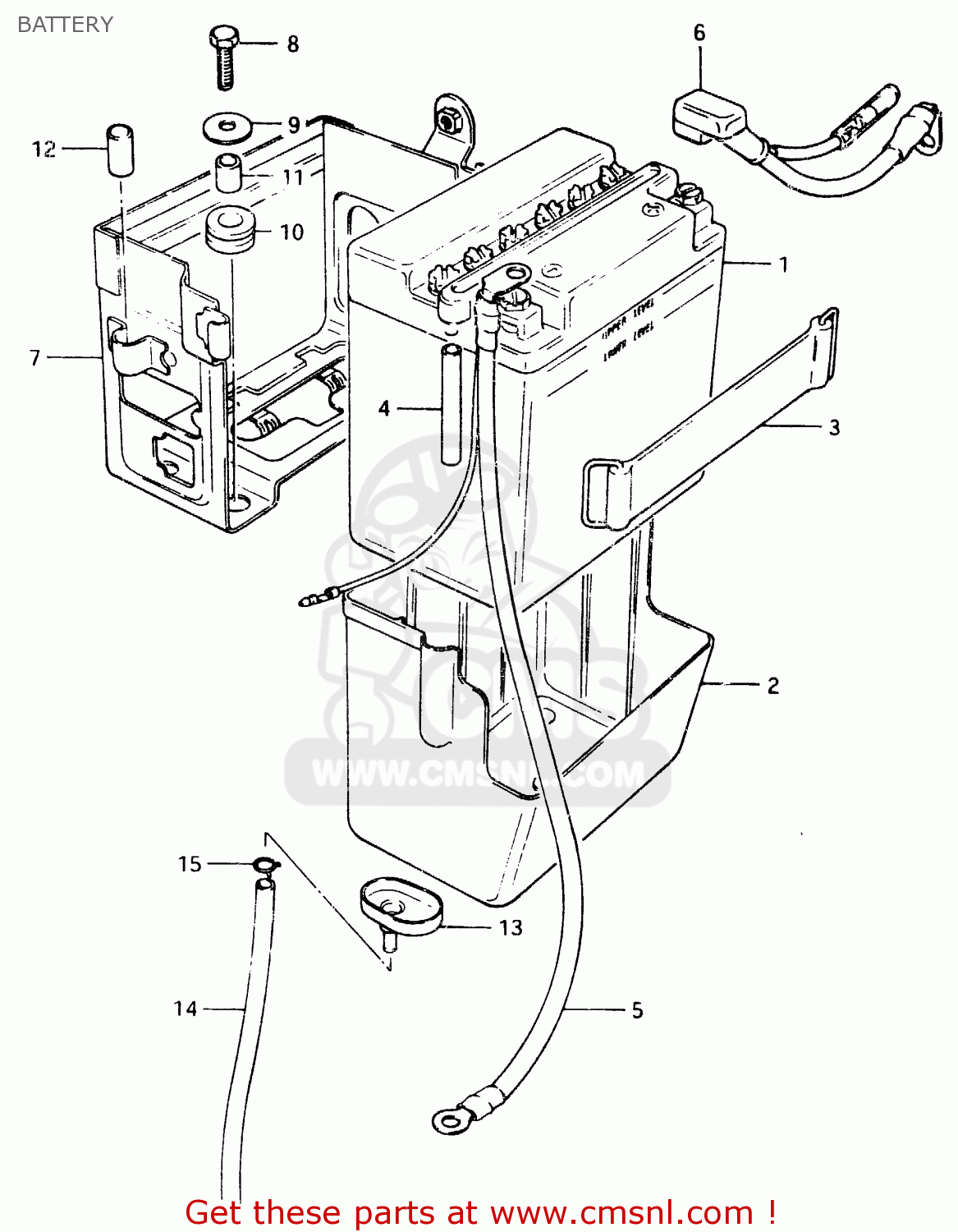 BATTERY GSX400F 1983 (D) (E01 E02 E04 E06 E16 E17 E21 E24 E25 E26 34 48)