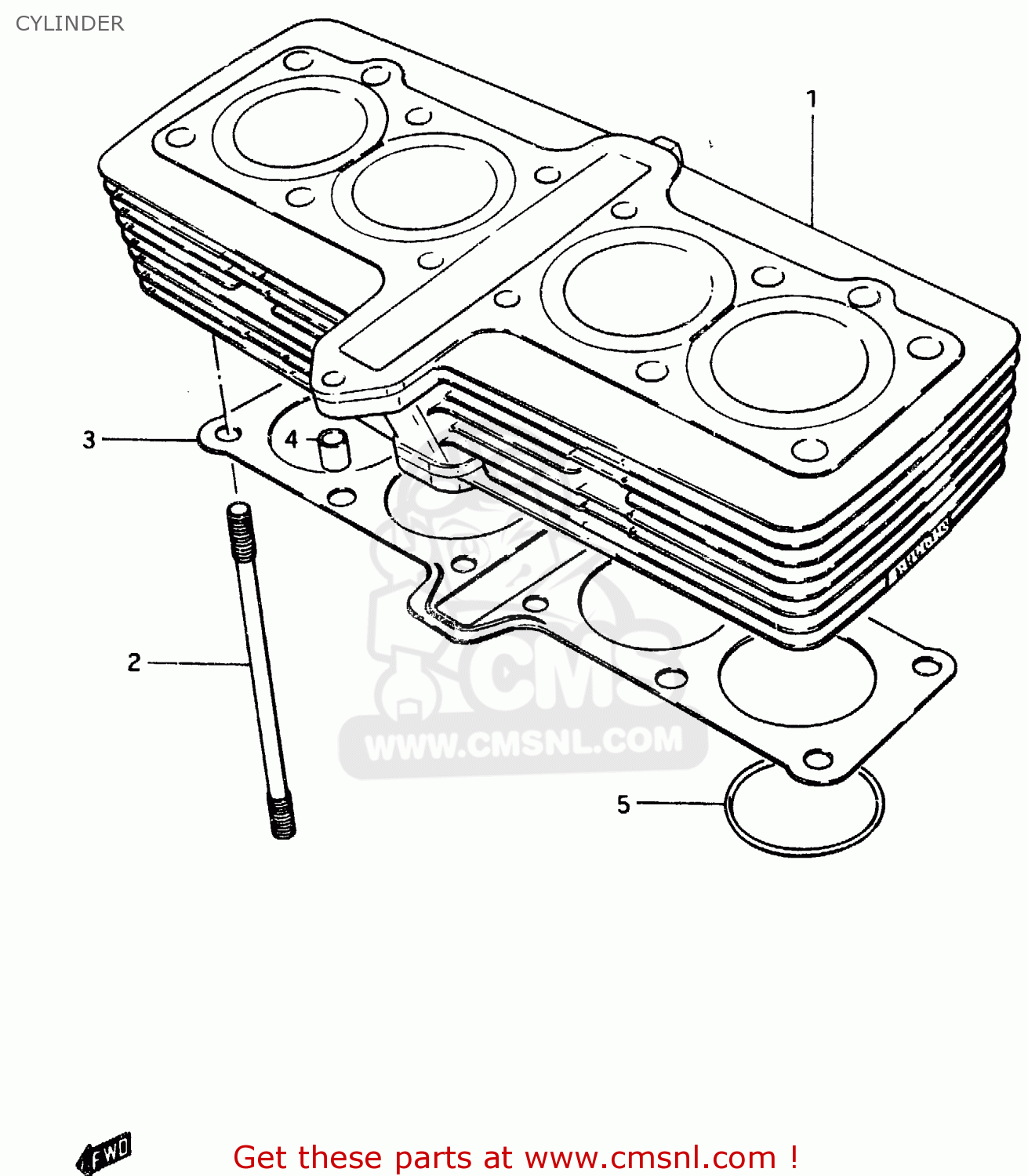 CYLINDER GSX400F 1983 (D) (E01 E02 E04 E06 E16 E17 E21 E24 E25 E26 34 48)
