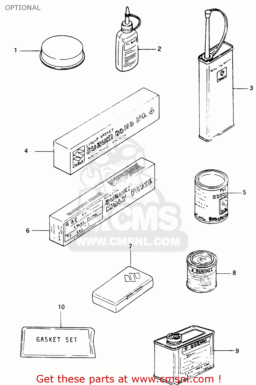OPTIONAL GSX400F 1983 (D) (E01 E02 E04 E06 E16 E17 E21 E24 E25 E26 34 48)