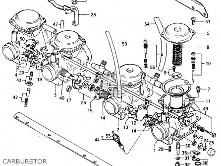 CARBURETOR - GSX400F 1983 (D) (E01 E02 E04 E06 E16 E17 E21 E24 E25 E26 34 48)