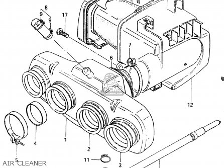 AIR CLEANER - GSX400F 1983 (D) (E01 E02 E04 E06 E16 E17 E21 E24 E25 E26 34 48)
