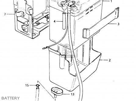 BATTERY - GSX400F 1983 (D) (E01 E02 E04 E06 E16 E17 E21 E24 E25 E26 34 48)