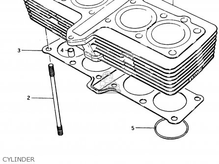 CYLINDER - GSX400F 1983 (D) (E01 E02 E04 E06 E16 E17 E21 E24 E25 E26 34 48)