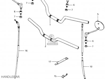 HANDLEBAR - GSX400F 1983 (D) (E01 E02 E04 E06 E16 E17 E21 E24 E25 E26 34 48)