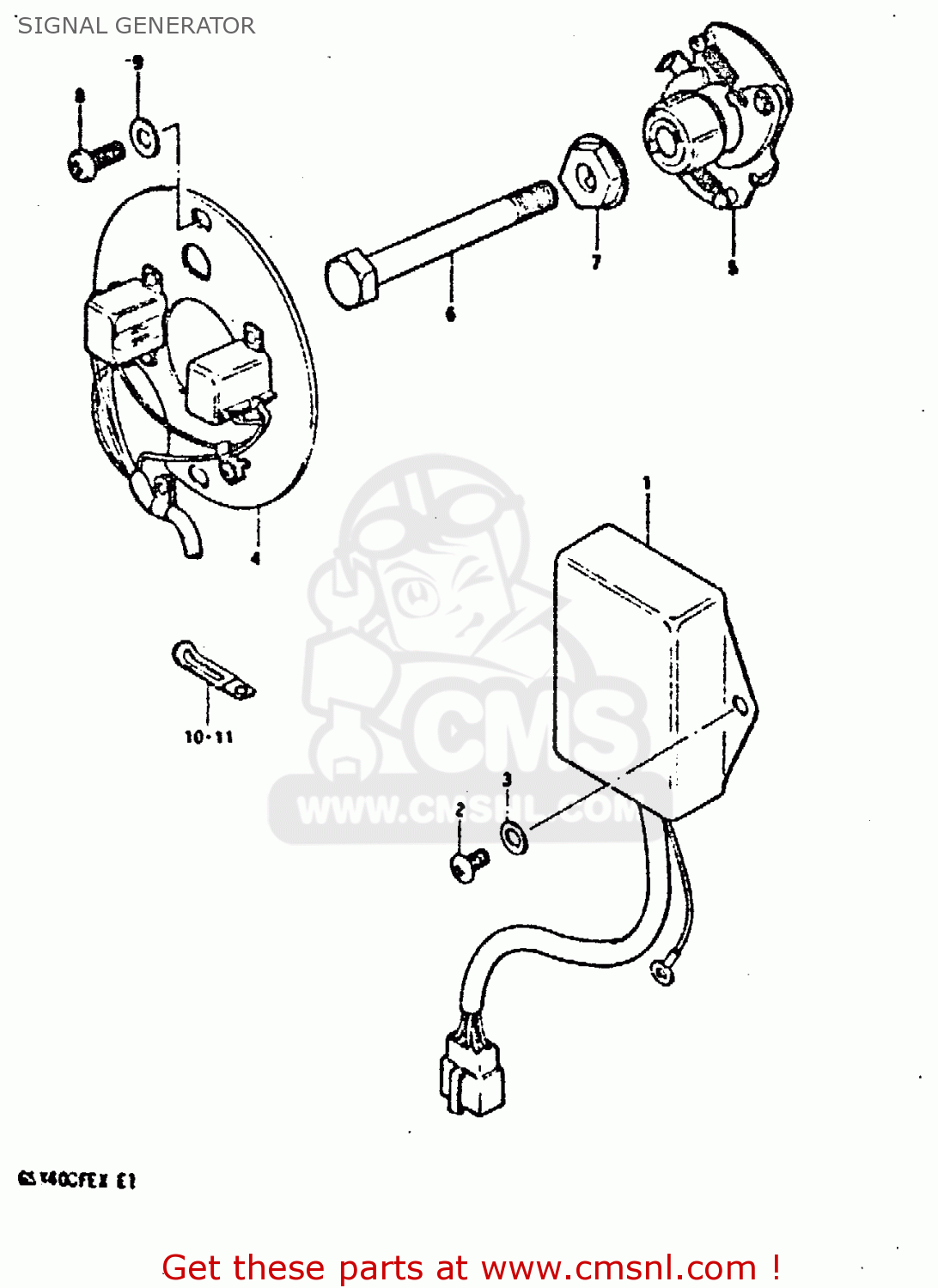 SIGNAL GENERATOR GSX400FE 1981 (X) (E01 02 04 06 15 16 17 18 21 22 24 25 26 34 39