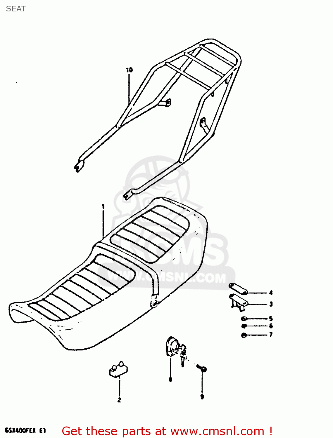 SEAT GSX400FE 1981 (X) (E01 02 04 06 15 16 17 18 21 22 24 25 26 34 39