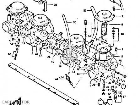 CARBURETOR - GSX400FE 1981 (X) (E01 02 04 06 15 16 17 18 21 22 24 25 26 34 39