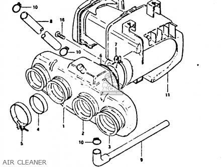 AIR CLEANER - GSX400FE 1981 (X) (E01 02 04 06 15 16 17 18 21 22 24 25 26 34 39
