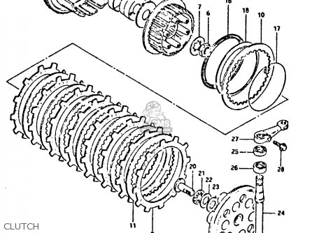 CLUTCH - GSX400FE 1981 (X) (E01 02 04 06 15 16 17 18 21 22 24 25 26 34 39