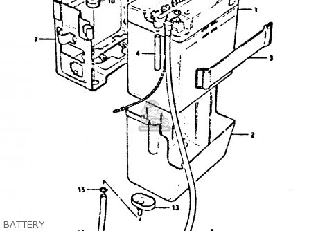 BATTERY - GSX400FE 1981 (X) (E01 02 04 06 15 16 17 18 21 22 24 25 26 34 39