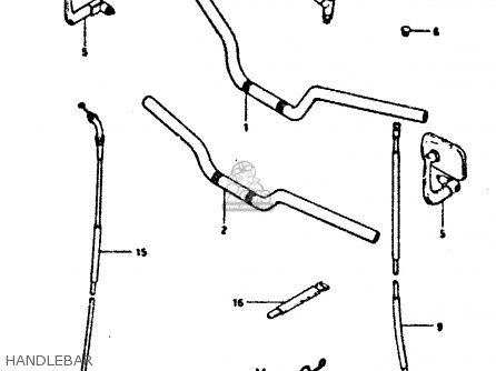 HANDLEBAR - GSX400FE 1981 (X) (E01 02 04 06 15 16 17 18 21 22 24 25 26 34 39