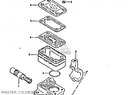 MASTER CYLINDER - GSX400FE 1981 (X) (E01 02 04 06 15 16 17 18 21 22 24 25 26 34 39