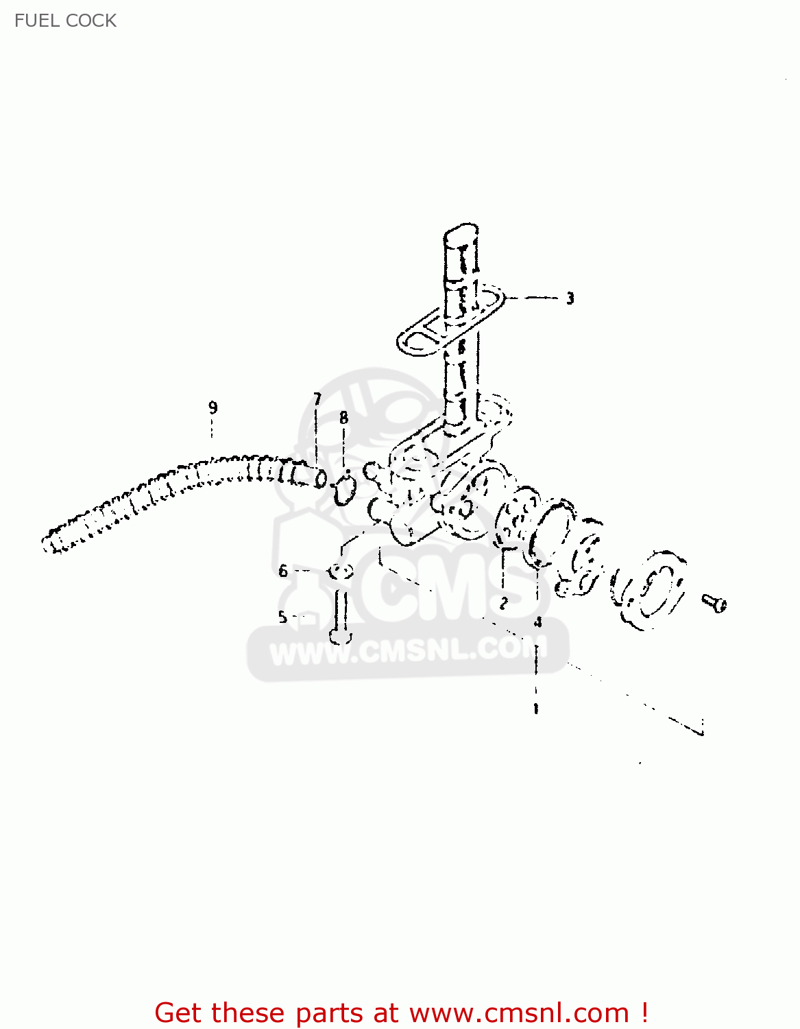 FUEL COCK GSX400L 1980 (T) GENERAL EXPORT (E01)
