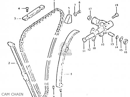 CAM CHAIN - GSX400L 1980 (T) GENERAL EXPORT (E01)