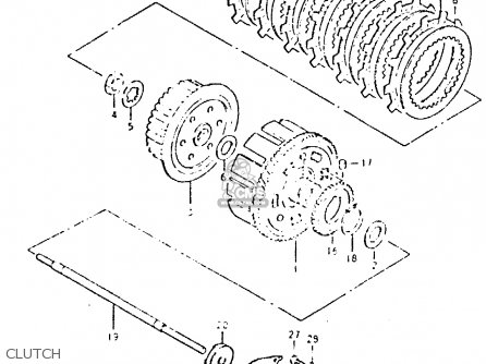 CLUTCH - GSX400L 1980 (T) GENERAL EXPORT (E01)