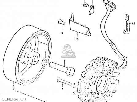 GENERATOR - GSX400L 1980 (T) GENERAL EXPORT (E01)