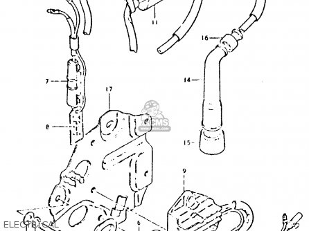 ELECTRICAL - GSX400L 1980 (T) GENERAL EXPORT (E01)