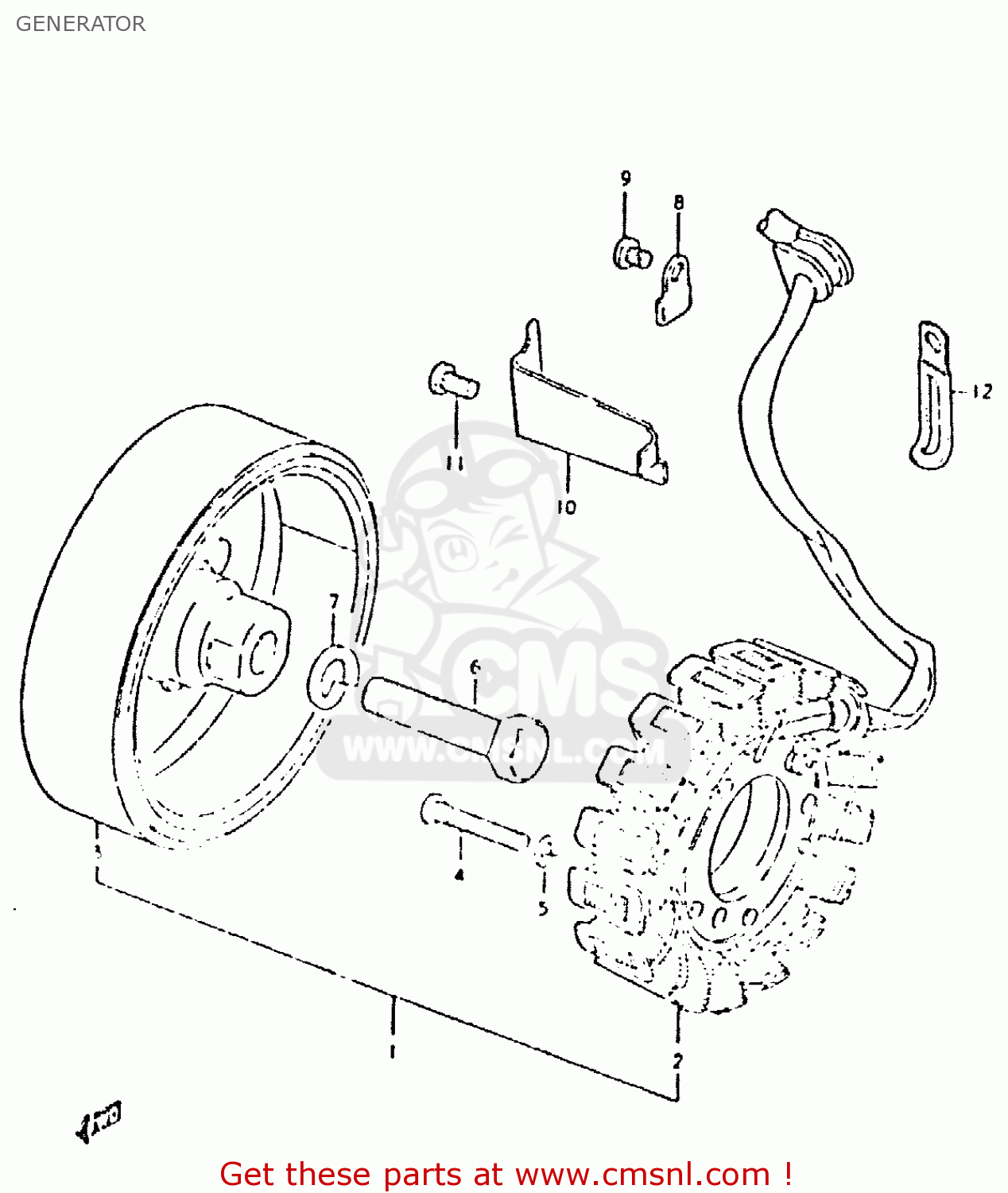 GENERATOR GSX400L 1981 (X) GENERAL EXPORT (E01)