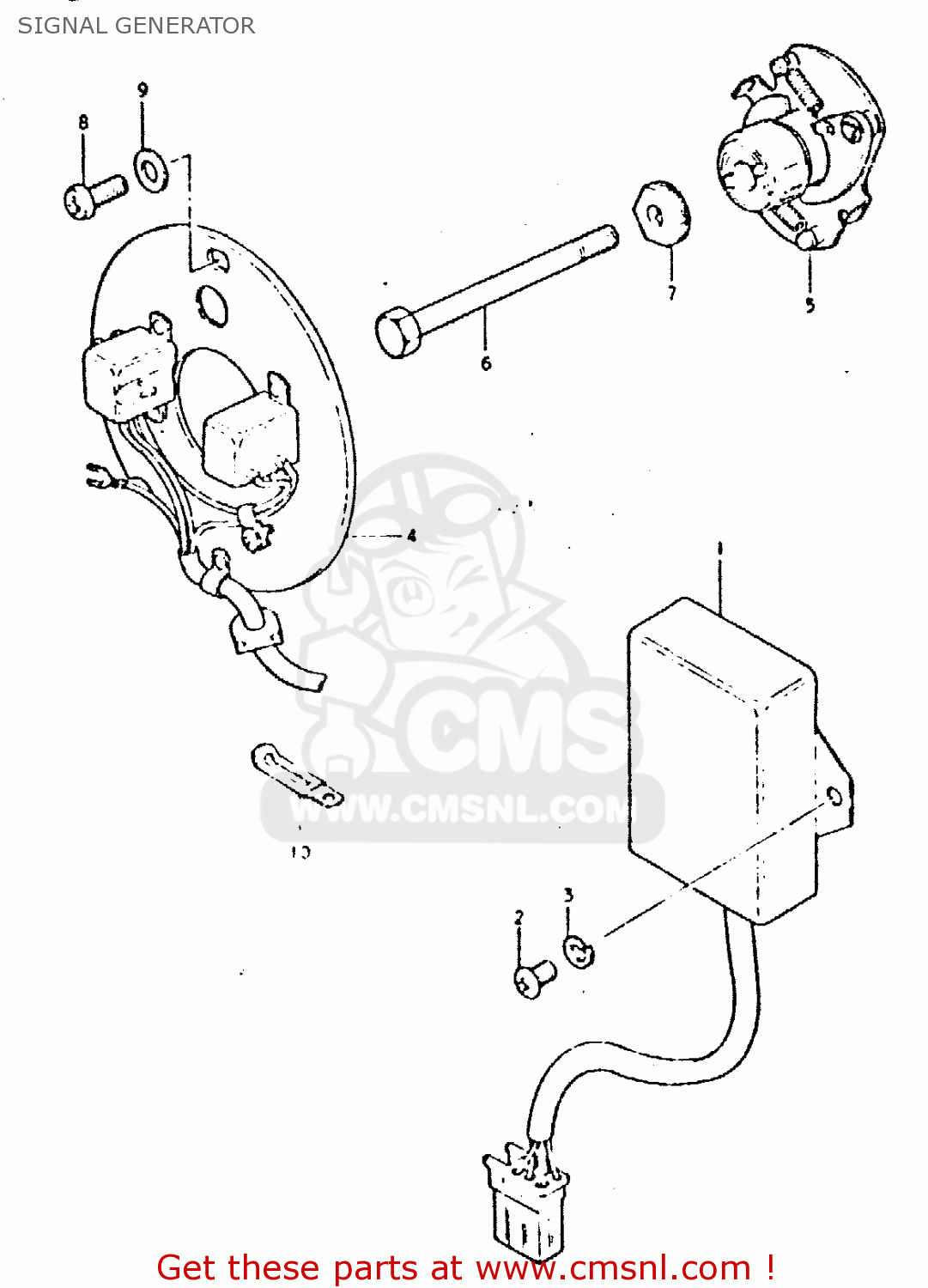 SIGNAL GENERATOR GSX400L 1981 (X) GENERAL EXPORT (E01)