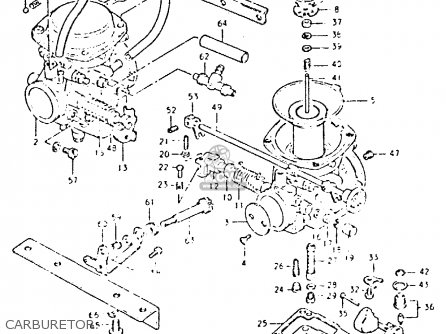 CARBURETOR - GSX400L 1981 (X) GENERAL EXPORT (E01)