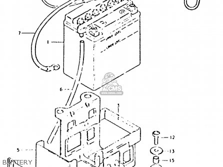 BATTERY - GSX400L 1981 (X) GENERAL EXPORT (E01)