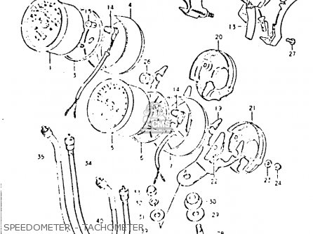 SPEEDOMETER - TACHOMETER - GSX400L 1981 (X) GENERAL EXPORT (E01)