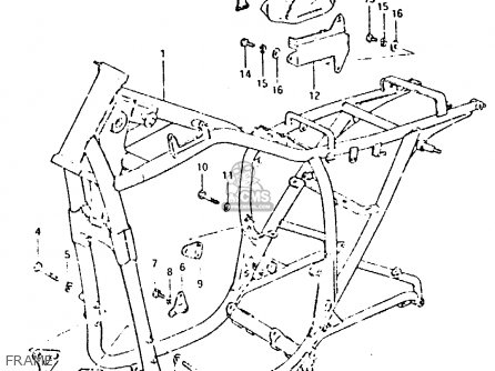 FRAME - GSX400L 1981 (X) GENERAL EXPORT (E01)