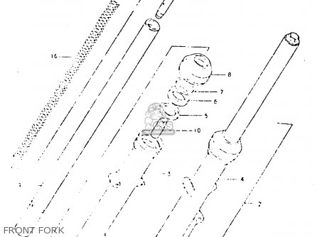 FRONT FORK - GSX400L 1981 (X) GENERAL EXPORT (E01)