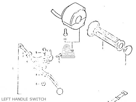LEFT HANDLE SWITCH - GSX400L 1981 (X) GENERAL EXPORT (E01)