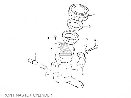 FRONT MASTER CYLINDER - GSX400L 1981 (X) GENERAL EXPORT (E01)