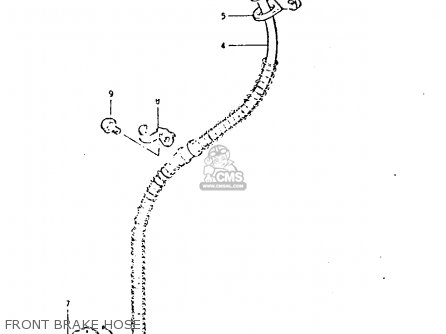 FRONT BRAKE HOSE - GSX400L 1981 (X) GENERAL EXPORT (E01)