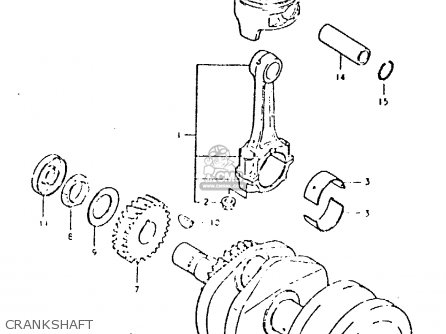 CRANKSHAFT - GSX400L 1981 (X) GENERAL EXPORT (E01)