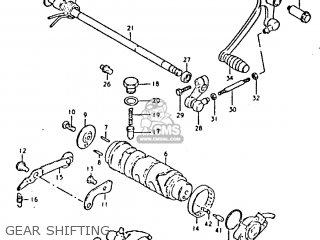 GEAR SHIFTING - GSX400S 1980 (T) UNITED KINGDOM FRANCE GERMANY (E02 E04 E22)