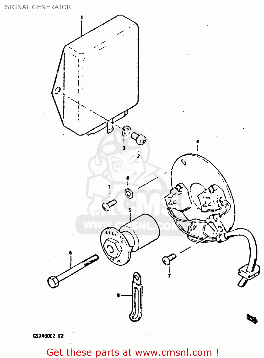 SIGNAL GENERATOR GSX400S 1982 (Z) UNITED KINGDOM FRANCE (E02 E04)